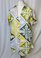 ASOS Oversized Shirt Dress Deep V Neck Mini Short Linen Blend UK10 NWT C5452