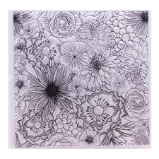 Blooming Flowers Silicone Clear Stamp Card Making Decoration DIY Scrapbooking