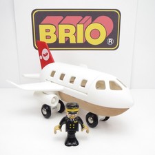 Airplane w/ Pilot Figure BRIO World Wooden Railway Track Accessory