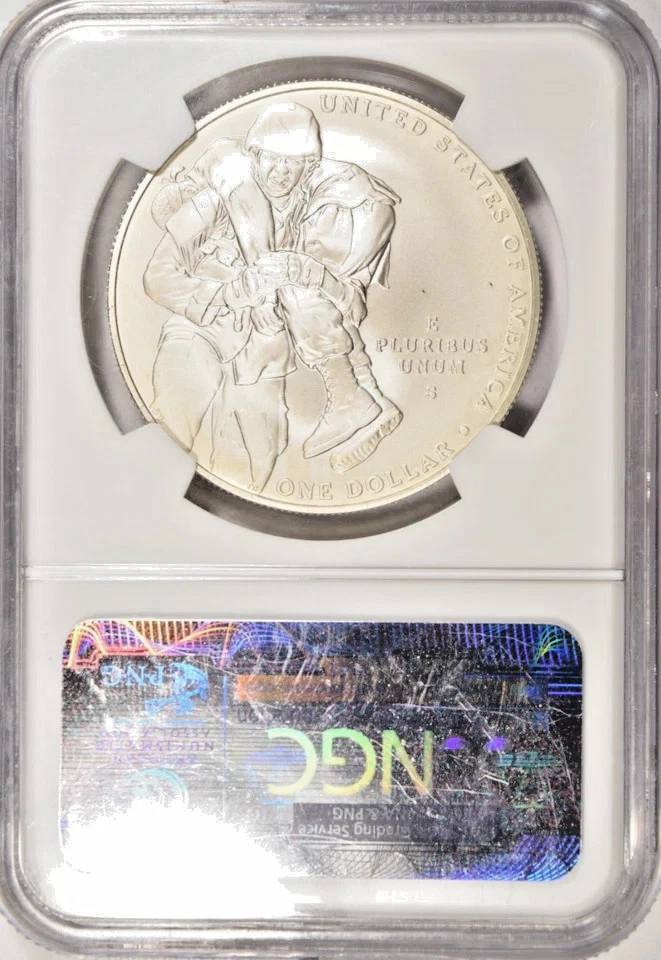 2011 S Medal of Honor S$1 Silver Dollar ~ NGC MS69 ER Early Releases BLUE LABEL - Image 2 of 2
