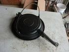 Vintage Cast iron Waffle Maker Montgomery Ward Patent 1925 Lot 26-15-50