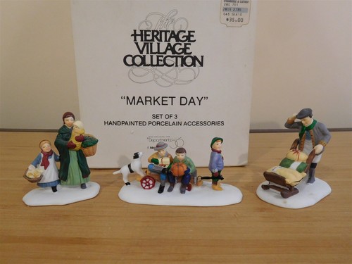 Dept 56 New England Village - Market Day - 3 Pc Set - #56.56413 - Free Ship