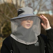 Foldable Mosquito Hat W/ Hidden Net Mesh Repellent Insect Bee Protection Camping