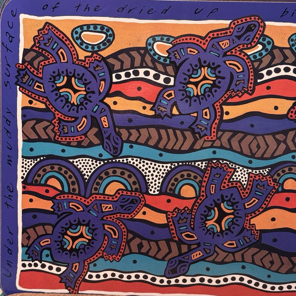 Vintage Balarinji Australia Colorful Animal Cork Placemats Set Of 6 (11.5”x8.5”) - Image 2 of 4