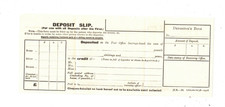 NEW ZEALAND 1938 MINT POST OFFICE SAVINGS BANK Deposit Slip