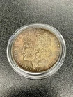 1889 Morgan Silver Dollar $1 AU Coin Almost UNC Beautiful Toning & Eye Appeal