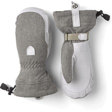 HESTRA Women's Patrol Gauntlet Mitt - 7.0 - Light Grey