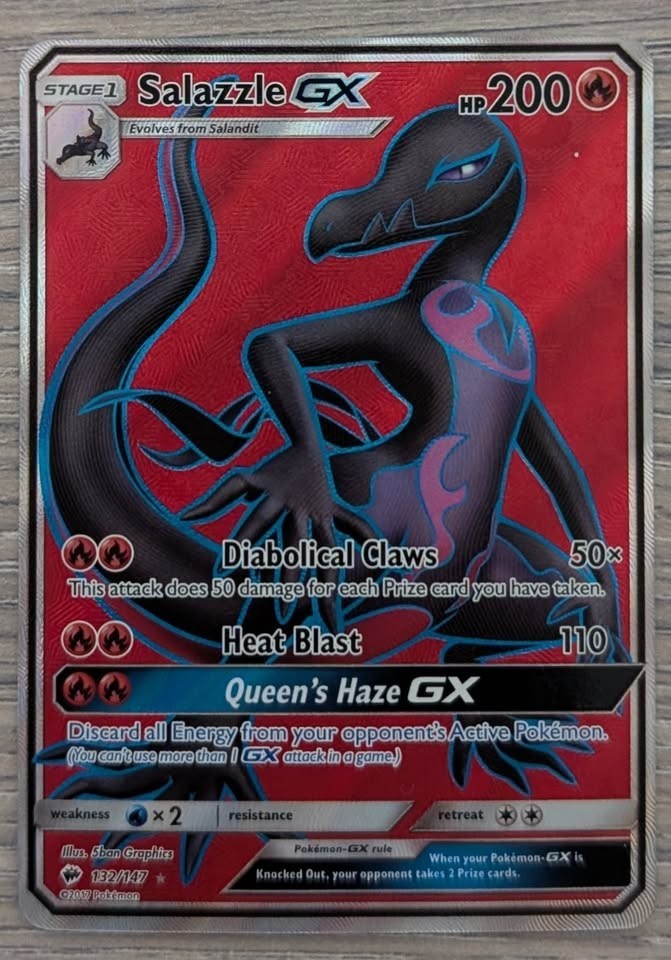 Salazzle GX - 132/147 - NM - Sun & Moon: Burning Shadows - Pokémon TCG