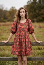 Laura Ashley x Urban Outfitters Cottagecore Size XS Mini Floral Dress Open Back