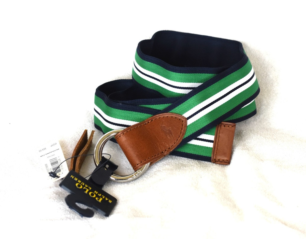 Polo Ralph Lauren Grosgrain Ribbon D Ring Reversible Belt w