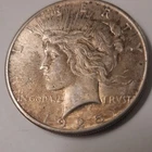 1925 United States Peace Dollar $1 Silver Coin 0.9 Fineness Circulated