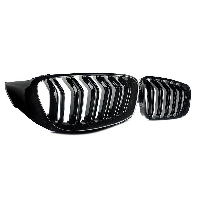For BMW F32 F33 F36 420i 428i 430i F80 M3 F83 M4 Dual Slats Front Kidney Grille