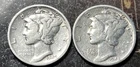 1942-D 10C Mercury Dime Good Conditions.900 Silver