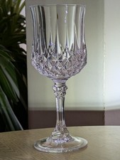 Cristal d arques Longchamp wine glasses 16cm/6 3/8" unused condition superb 