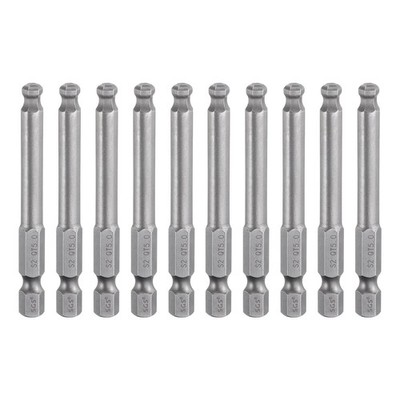 10x Magnet-Hex-Schraubendreherbit 5mm für 1/4'' Sechskant