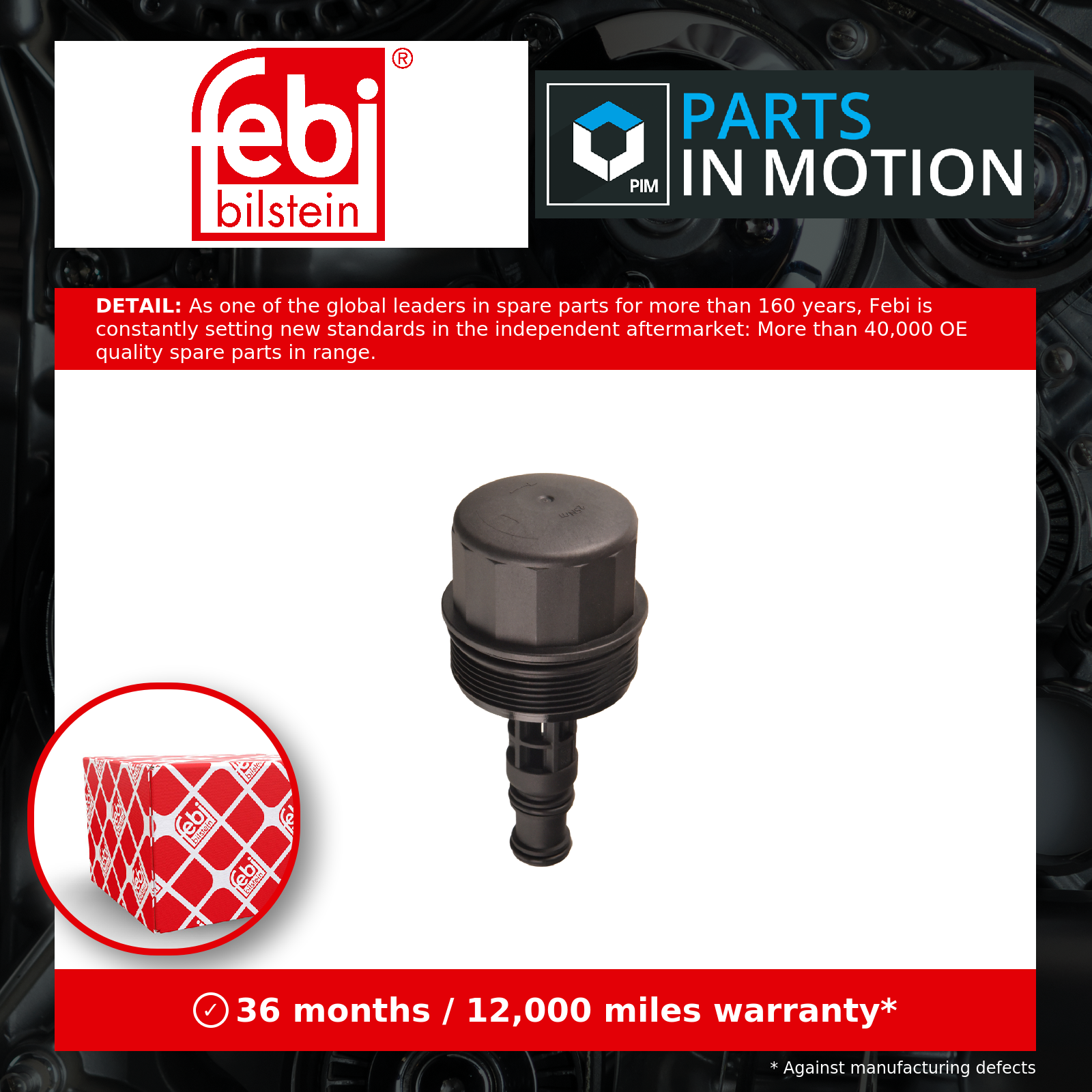✅Fits FEBI 172897 OIL FILTER HOUSING CAP ⭐UK Seller⭐ - Image 11