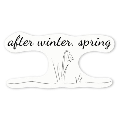 Aufkleber Sticker ''Nach Winter, Frühling'' (DW059476)