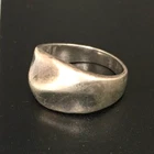 Vtg Ring MARKED MEXICO 925 STERLING SILVER Size 3.5 Band Modernist Jewelry lot y