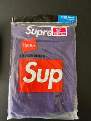 New pack of 2 SUPREME brand Boxers briefs PURPLE Mens SMALL 2 pack