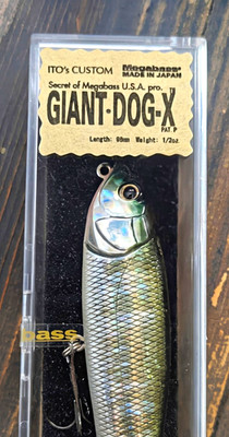 Megabass Giant Dog-X ITO's Custom Topwater Floating Lure 98mm 1/2oz 2000 Sealed
