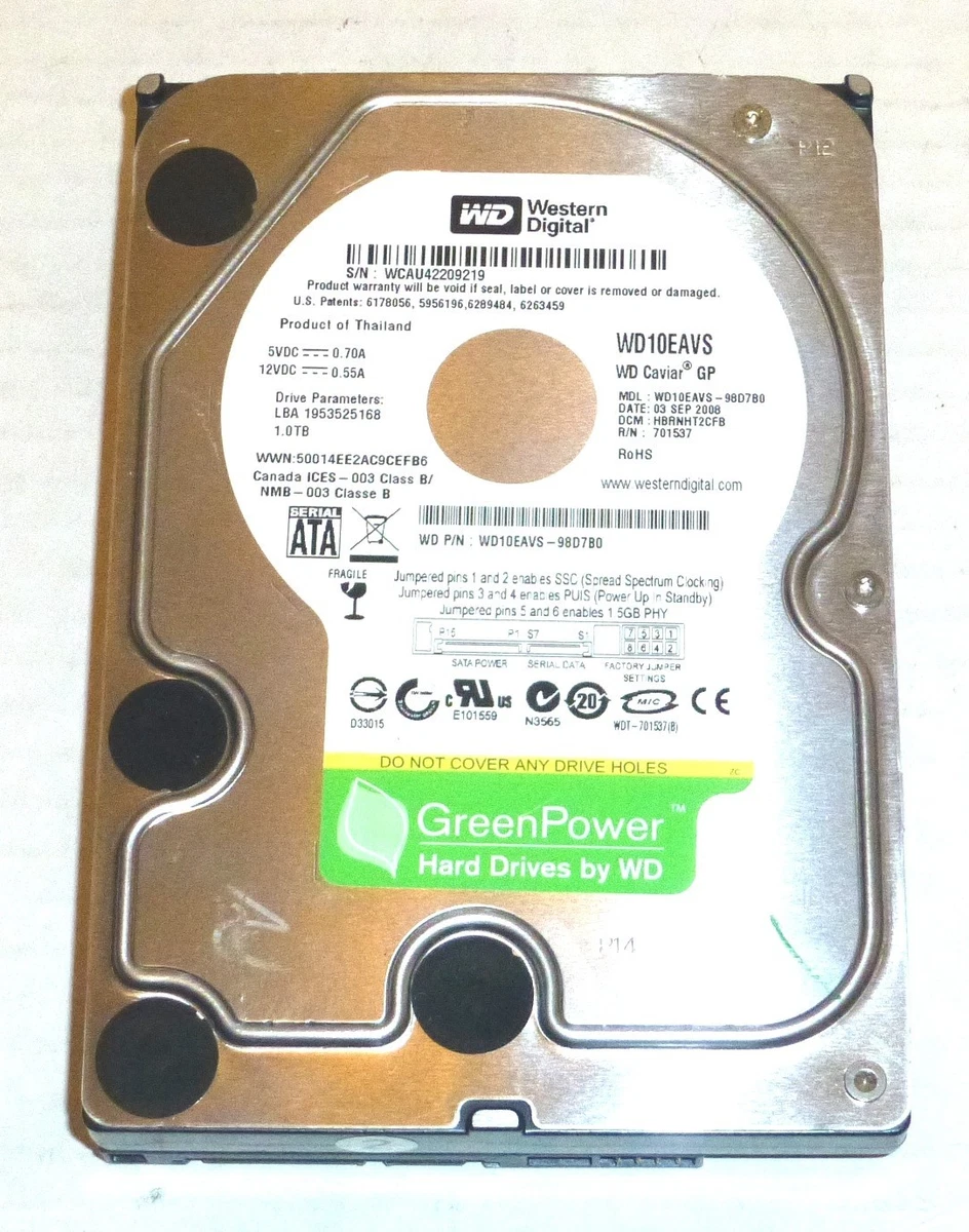 Western Digital 1 TB Internal Hard Disk Drives for sale - eBay