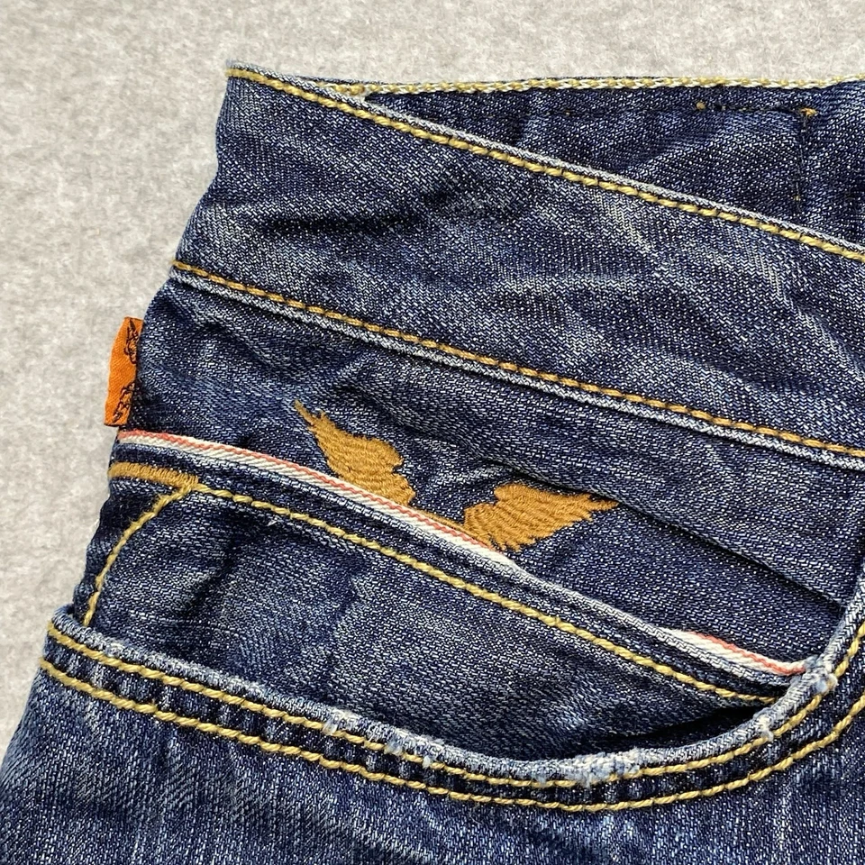 Jeans de mezclilla con ribete Robin’s Jean hechos en EE. UU. 42x36 desgastados Foto 4 de 4