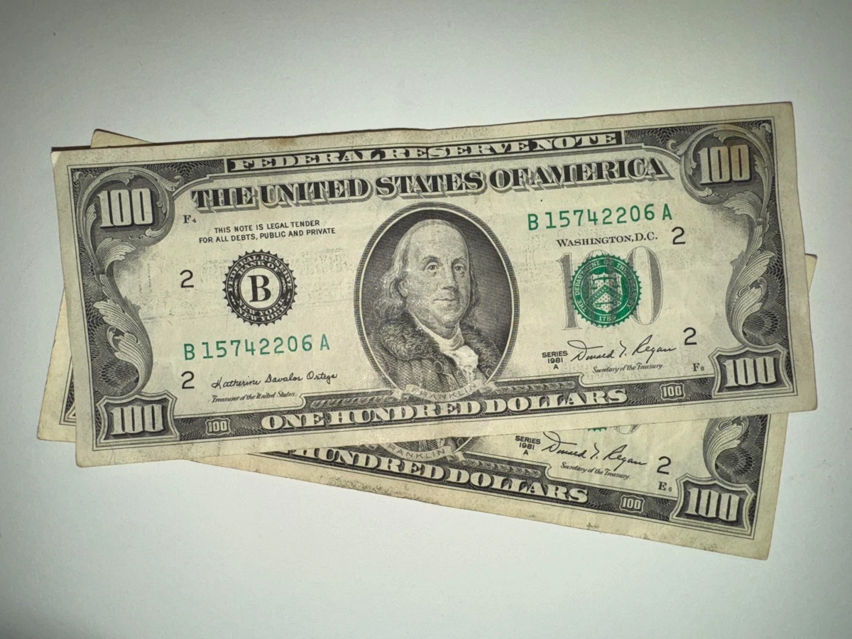 1988 $100 美联储小说明| eBay