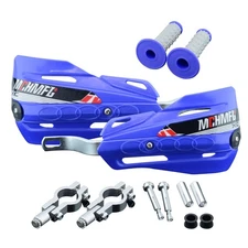 Blue Universal Motorcycle Dirt Bike Hand Guards with Grips for ATV Motocross
