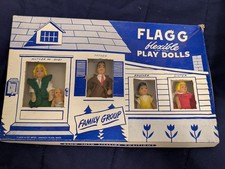 Flagg Flexible Play Dolls - Family Group - Complete 5 Dolls set - See pics