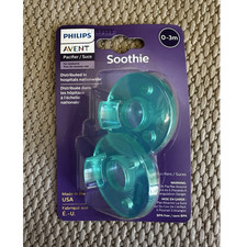 Philips AVENT Soothie Pacifier 0-3 Months 2 Pack Green BPA Free Silicone