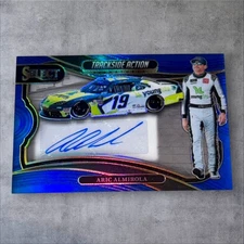 Aric Almirola signed card 2025 PANINI SELECT TRACKSIDE ACTION SIGNATURES #70/99