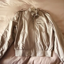 Vintage 80 s Members Only Grey Bomber Windbreaker Zip Up Jacket Large/Medium