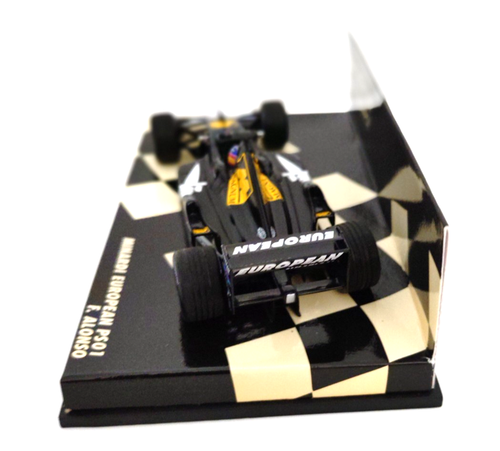 Minichamps 1/43 2001 Minardi PS01 Fernando Alonso auto di F1 pressofusa - Foto 7 di 10