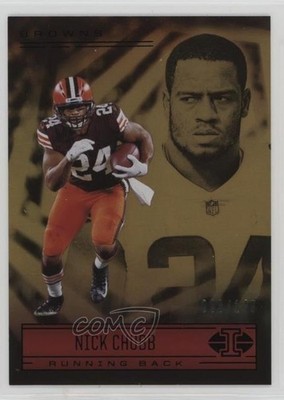 2021 Panini Illusions Trophy Collection Yellow /149 Nick Chubb #43 0zj7