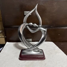 Vintage 80's Herco Enterprises Modern Art Sculpture Man & Woman In Dance