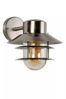AußEnlampe Wand Glas Aluminium In Chrom IP44 Garten Haus E27 Wand Laterne AußEn