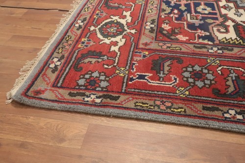 Oriental Geometric Room Size Area Rug 8x10 Ft Traditional Handmade Wool Carpet - Picture 10 of 13