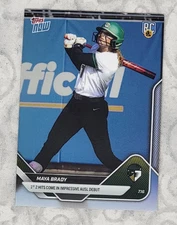 Maya Brady RC 1st 2 Hits In Debut 2025 AUSL Topps NOW Card 20