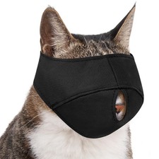 Cat Calming Muzzle for Grooming, Nail Trimming, Soft Head Cover