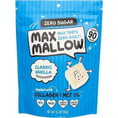 Know Brainer Max Mallow Classic Vanilla Zero Sugar Marshmallows 1-2 Pack