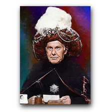 Johnny Carson #5 Art Card Limited 47/50 Edward Vela Signed (Movies -)