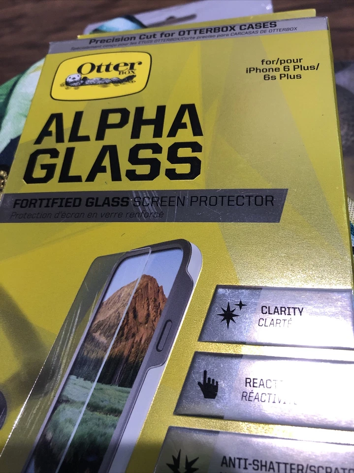 Otter Box Alpha Glass screen Premium Glass iphone 8+, 7+, 6s+, 6+ New - Image 2 of 4