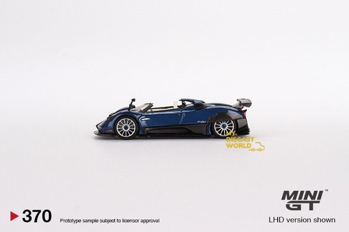 1/64 Mini GT #370 Pagani Zonda HP Barchetta Blue Tricolor MGT00370 - Picture 3 of 5