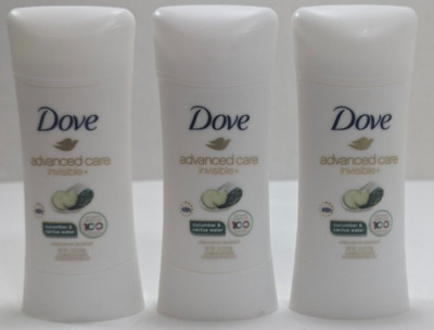 Dove Advanced Care Invisible+ Antiperspirant Deodorant CUCUMBER CACTUS WATER 3pk