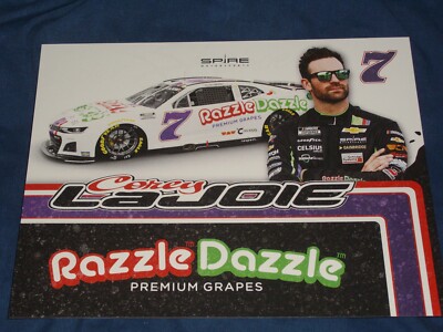 2024 COREY LAJOIE #7 RAZZLE DAZZLE PREMIUM GRAPES NASCAR POSTCARD