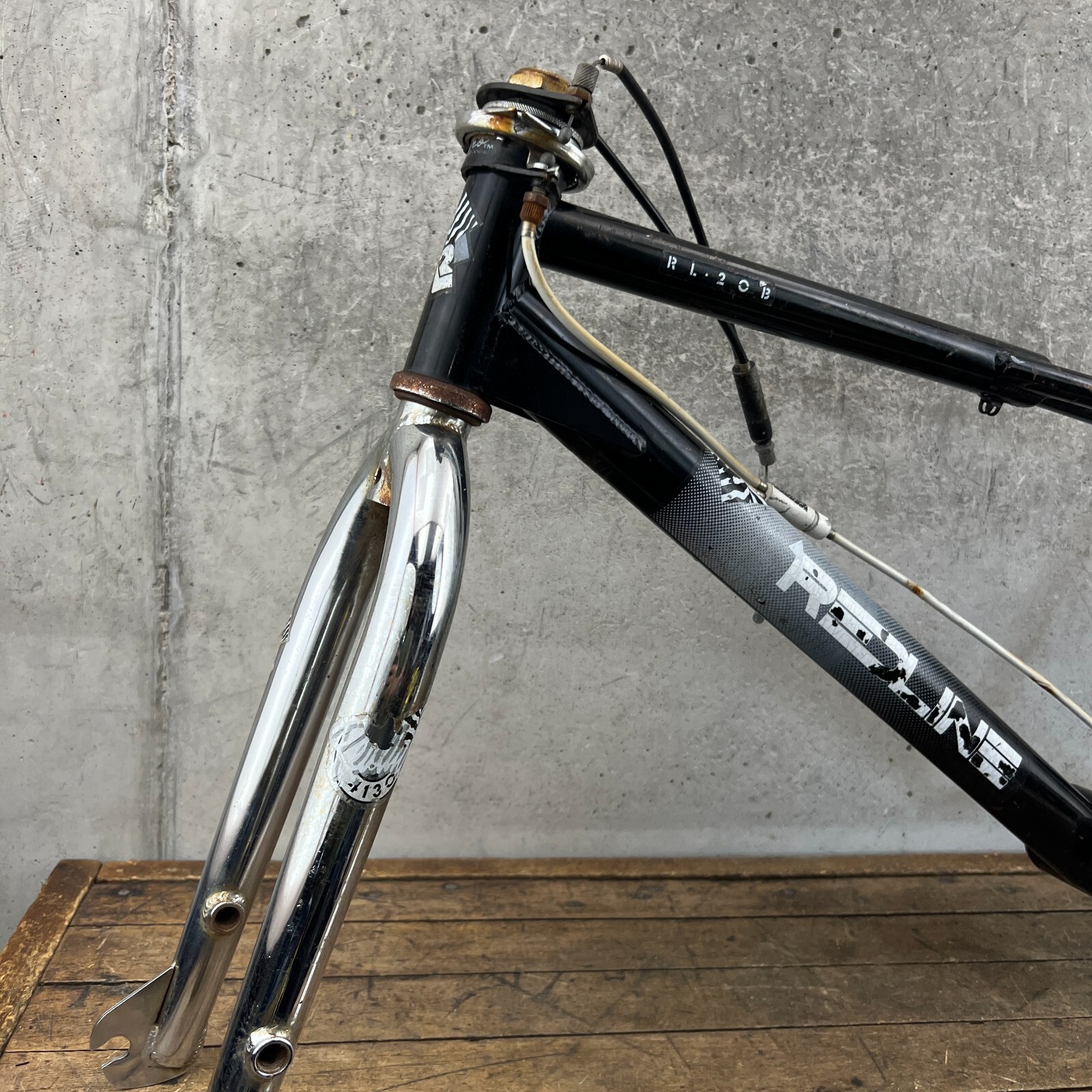 Redline RL20B Freestyle Frame Set Old School BMX Fork RL 20b CRMO Twin 4130 80s eBay