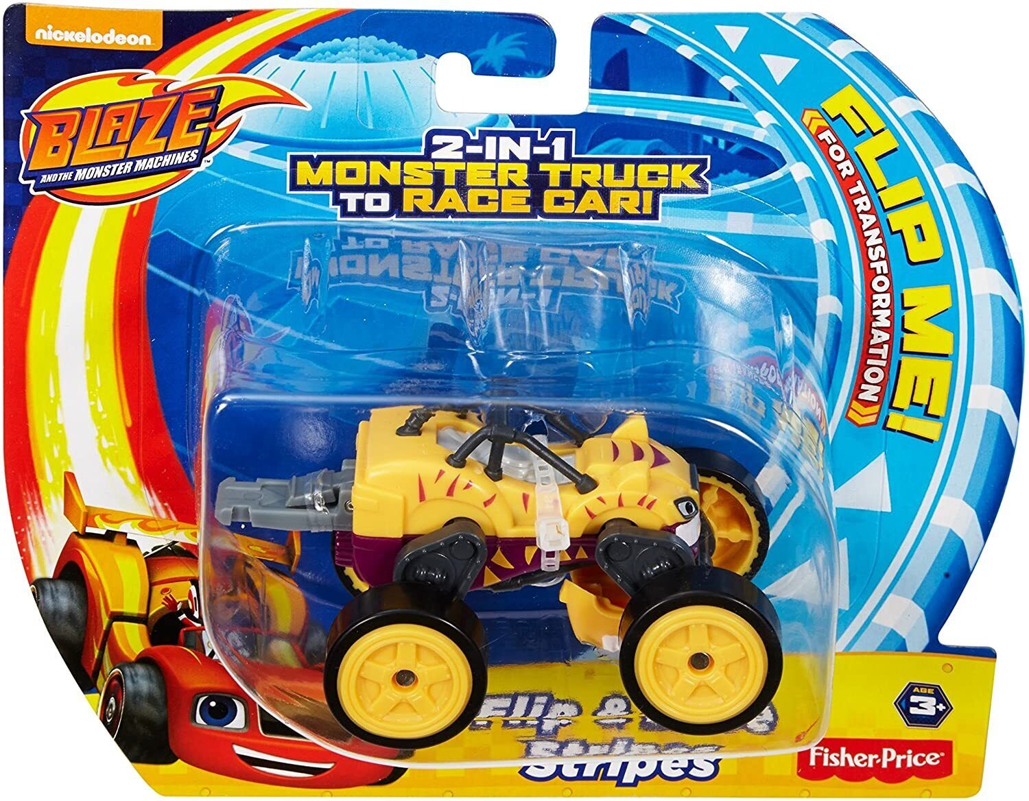 Blaze and the Monster Machines FLIP & RACE STRIPES Fisher Price tiger NEW DKV91