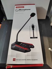 Aokeo USB Desktop Microphone New Red  Black