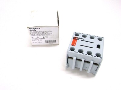 SPRECHER + SCHUH CONTACT BLOCK, 10A 4 NO, CS7-PV-40
