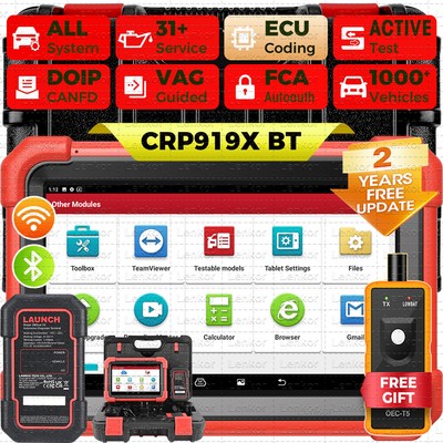LAUNCH X431 CRP919X PRO Elite Bidirectional Car Diagnostic Scanner Key Coding BT